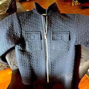 Boys zip up sweater cotton ribbed size 5/6
